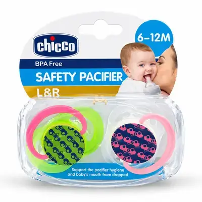 Chicoa safety pacifier 6-12M 2pcs