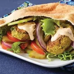 Falafel Sandwich With Samoon
