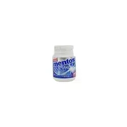 Mentos White Chewing Gum Sugarfree Bottle 38Pcs