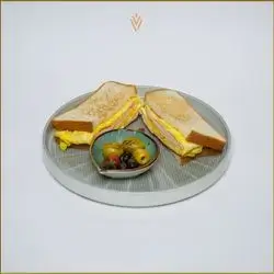 Cheese & Mortadella Omelette Toast