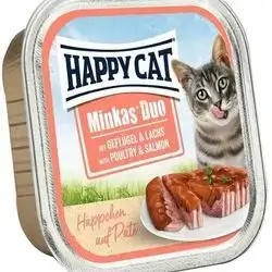 HAPPY CAT with poultry & salmon 100g