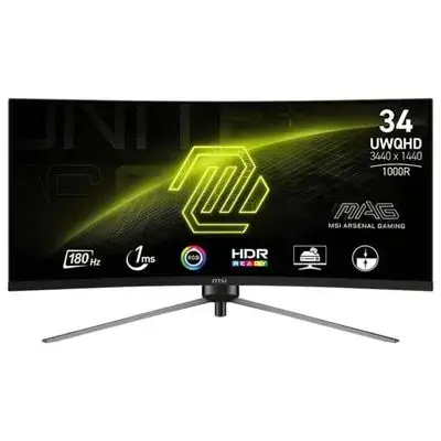 MSI MAG 345CQR 34" Curved Gaming Monitor – 180Hz, 1ms