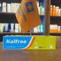 kalfree 20 effervescent tablets 1.56g potassium / 2.5g citrate for normalization of potassium balance and prevent kidney stone