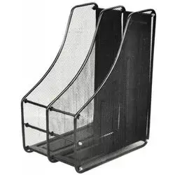Metal Mesh File Organizer for Office (2 section )