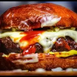 Swiss BBQ Beef Burger