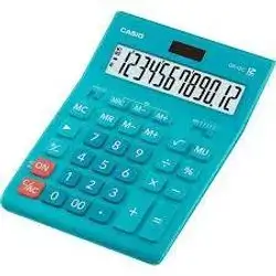 Calculator Casio sky blue color GR-12C