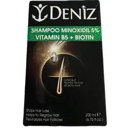 Deniz Minoxidil 5% Vitamin B5+ Biotin Shampoo