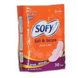 sofy soft and secure LARGE WINGS PADS 30 ( PAD )