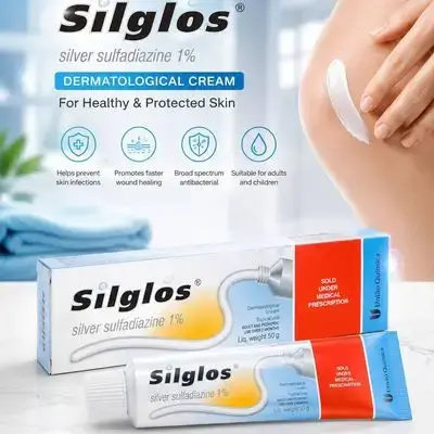 Silglos Silver Sulfadiazine Cream