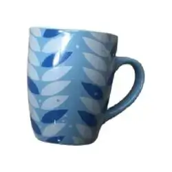 New Bone China Blue Plant Mug 360ml