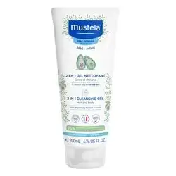 Mustela 2 In 1 Cleansing Gel Hair & Body 200 ml//موستيلا- جل الاستحمام 2 في 1 لشعر وجسم الرضيع- 200 مل
