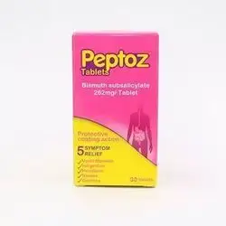 Peptoze 30 tablet(bismuth subsalicylate 262 mg)