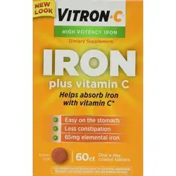 Vitron-C High Potency Iron 60 Tab