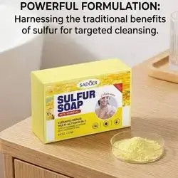 Sulfur Soap Mite Removal Anti-acne 125g