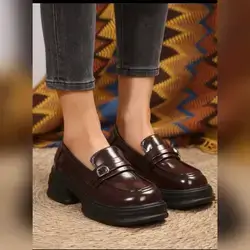 Fashionable Women's Shoes For Young Ladies, Comfortable Loafers - Size:36