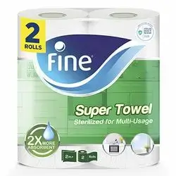 Fine Kitchen Super Towel, 2 X 1 (2-Ply)