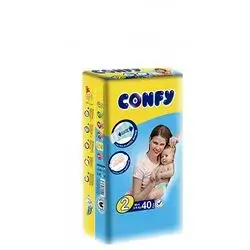 Confy Kids Mini Diapers (2) (3 To 6 Kgs) 40Diapers