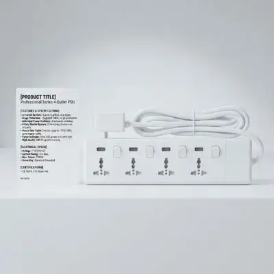 Edison Power Socket 3M 4 Port Power