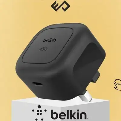 Belkin BoostCharge Compact USB-C Wall Charger 45W - Black
