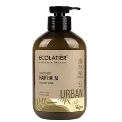 URBAN Nourishing Hair Balm for Dry Hair Avocado & Mallow 400ml _ ECOOLATIER