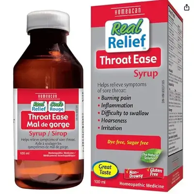 Homeocan Real Relief Throat Ease 100ml