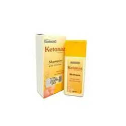 Ketonaz (Ketoconazole %2) Shampoo Wit Vitaliser Antifungal Antidandruff - 100ml