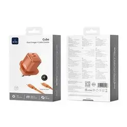 Wiwu Cube 45W Fast Charger + Cable Combo