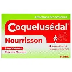 Coquelusedal Nourrisson (Baby Up To 30 Months) Anti-Cough 10 Suppositories