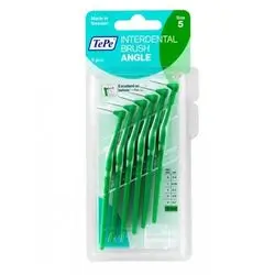Tepe Interdental Brush Angle 0.8mm Green Size 5 6 Pack
