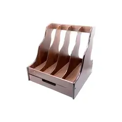 wooden file holder stand 