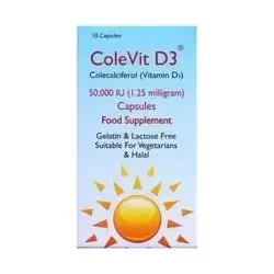 ColeVit D3 50,000 IU 10 CAPSULES 