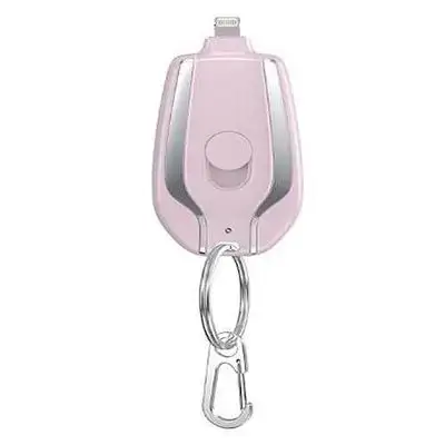 Keychain Emergency Power Pod Charger – Pink