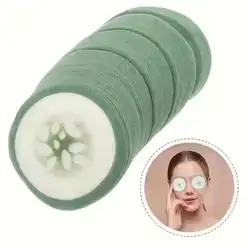 100pcs Under Eye Pads Disposable Cucumber Print Non-Woven Eye Patches