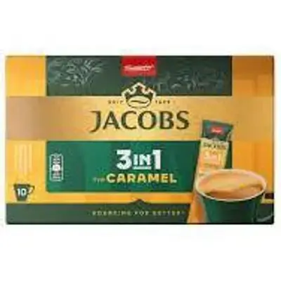 Jacobs 3 in 1 Caramel Instant Coffee – 10 Sticks