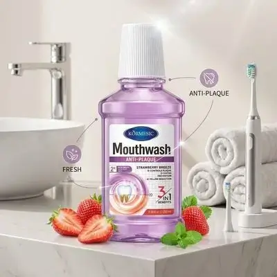 Körmesic Mouthwash Anti-Plaque Strawberry Breeze (250ml)
