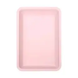1pc Stainless Steel Square Tray For Nail Art Brush Storage
