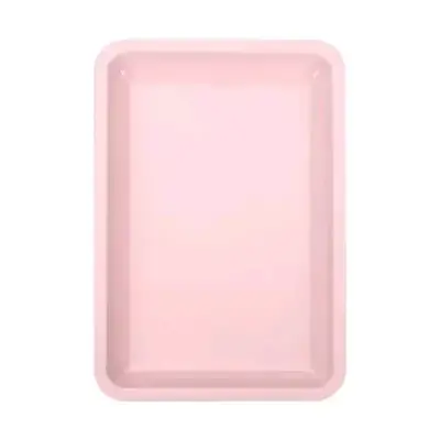 1pc Stainless Steel Square Tray For Nail Art Brush Storage