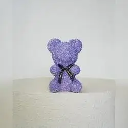 Purple Crystal Teddy Bear