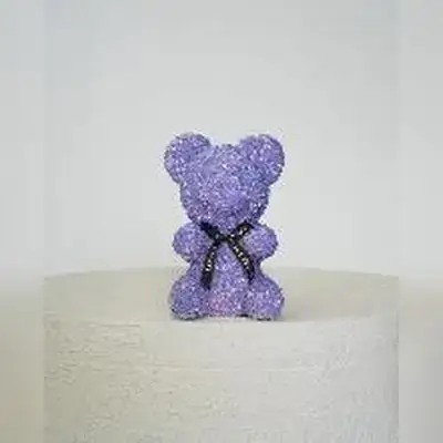 Purple Crystal Teddy Bear
