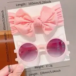 2//Set New Girls Cute Solid Color Bowknot Hairband & Cat Ears Frame Kids Children