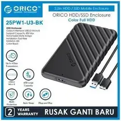 HDD Case ORICO 2.5 inch USB3.0 Micro-B Hard Drive Enclosure - 25PW1-U3
