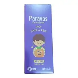 paravans paracetamol syrup fever&pain 200mg/5ml