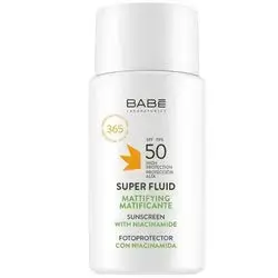 Babé Super Fluid Mattifying Sunscreen SPF 50 with Niacinamide