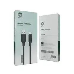 Green Lion USB-A to USB-C PVC Cable 1M 2.4A