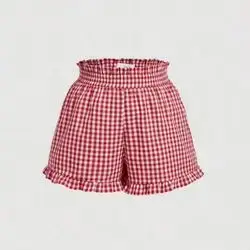 SHEIN MOD Plus Size Red & White Shorts - XL