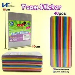 Colored foam