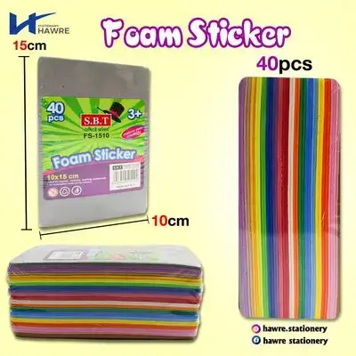 Colored foam