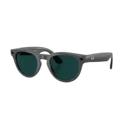 Ray-Ban Meta Headliner Smart Glasses (Gen 2) — Shiny Asteroid Grey with Transition Emerald Lenses Size 50