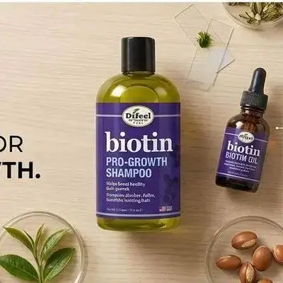 Difeel Biotin Pro-Growth Shampoo.