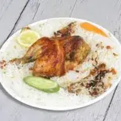 A Quarter Chicken On Rice